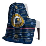 indiana pacers striped pattern blue blanket top rated