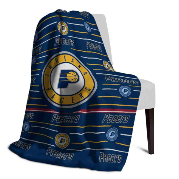 indiana pacers striped pattern blue blanket top rated