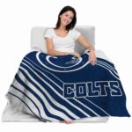 indianapolis colts diagonal stripes blue blanket latest model