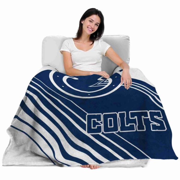 indianapolis colts diagonal stripes blue blanket latest model