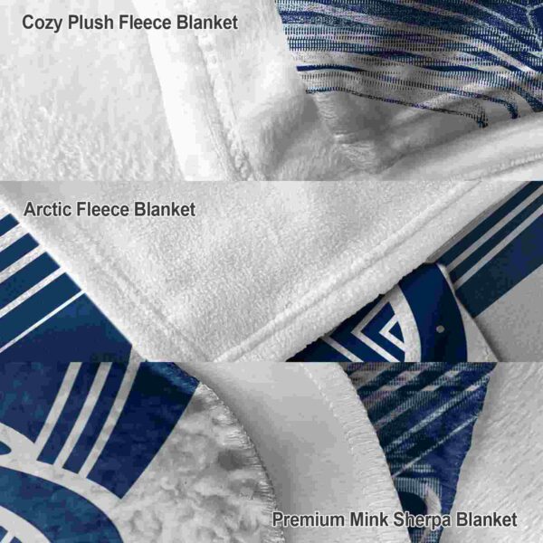 indianapolis colts diagonal stripes blue blanket premium grade