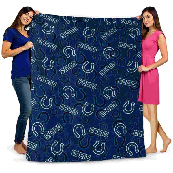 indianapolis colts diehard fans blue blanket fashion forward