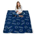 indianapolis colts diehard fans blue blanket high quality
