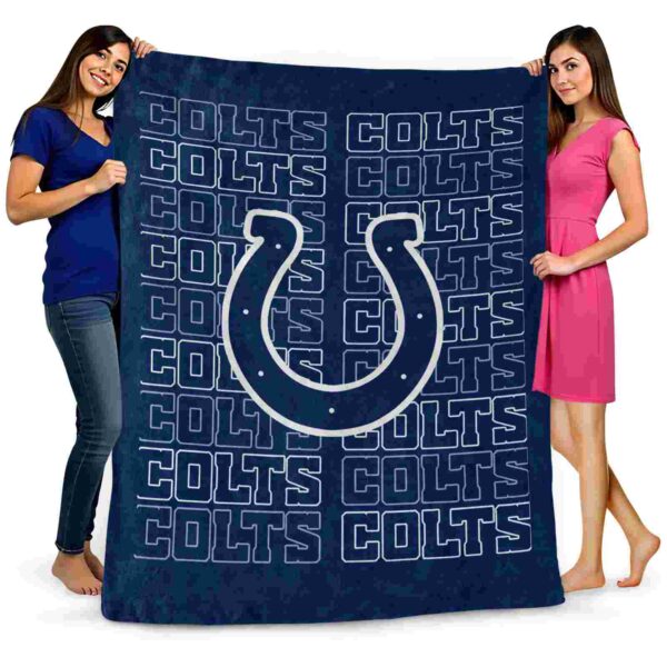indianapolis colts fan pride blue blanket fashion forward