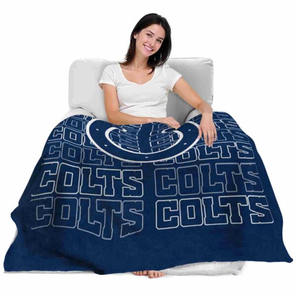 indianapolis colts fan pride blue blanket latest model