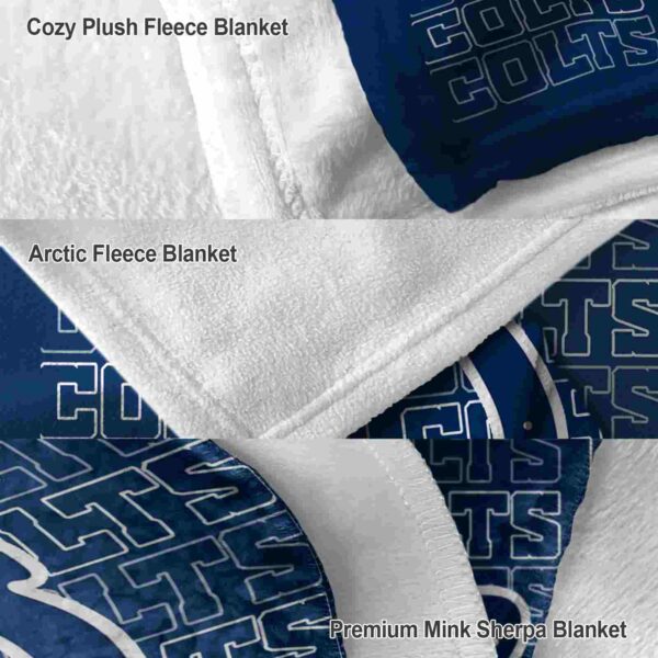 indianapolis colts fan pride blue blanket premium grade