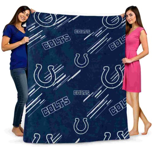 indianapolis colts fan spirit blue blanket fashion forward