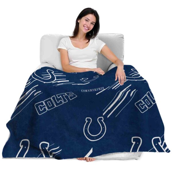 indianapolis colts fan spirit blue blanket latest model