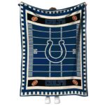 indianapolis colts football field blue blanket best selling