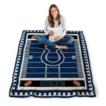 indianapolis colts football field blue blanket best selling