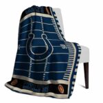 indianapolis colts football field blue blanket best selling