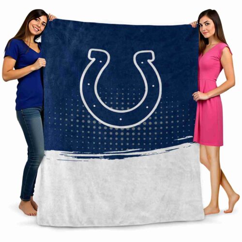 indianapolis colts gradient dots blue blanket fashion forward