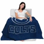 indianapolis colts grunge texture blue blanket latest model