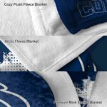 indianapolis colts grunge texture blue blanket premium grade