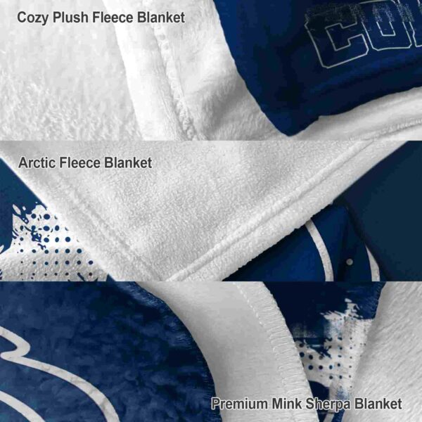indianapolis colts grunge texture blue blanket premium grade