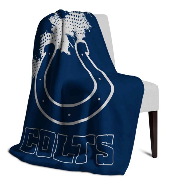 indianapolis colts grunge texture blue blanket top rated