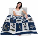 indianapolis colts mickey minnie blue white blanket latest model