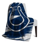 indianapolis colts paint streaks blue white blanket best selling