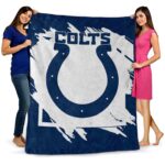 indianapolis colts splatter effect blue blanket best selling