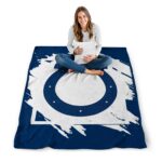 indianapolis colts splatter effect blue blanket best selling