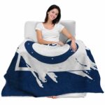 indianapolis colts splatter effect blue blanket best selling