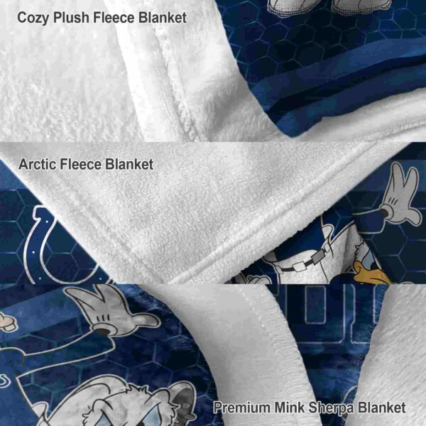 indianapolis colts three musketeers blue blanket premium grade