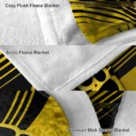 iowa hawkeyes diagonal stripes black blanket best selling