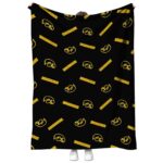 iowa hawkeyes diehard fans black blanket best selling