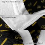 iowa hawkeyes diehard fans black blanket premium grade