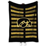 iowa hawkeyes fan pride black blanket best selling