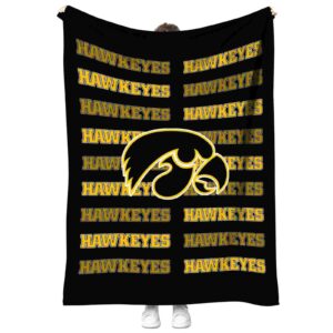 iowa hawkeyes fan pride black blanket best selling