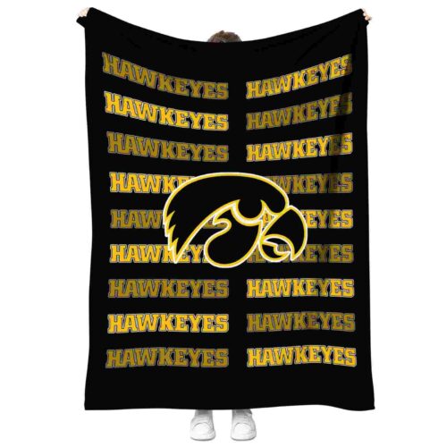 iowa hawkeyes fan pride black blanket best selling