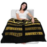 iowa hawkeyes fan pride black blanket latest model