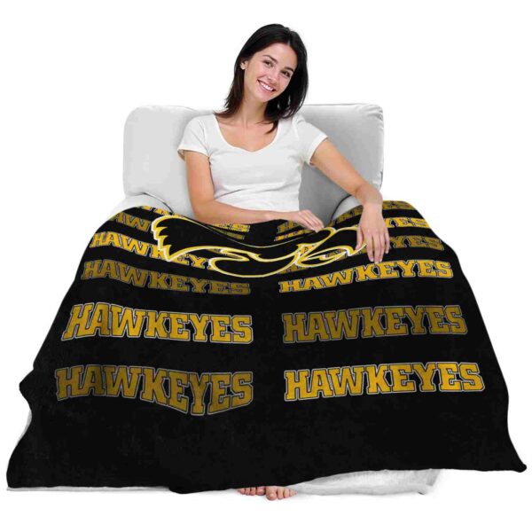 iowa hawkeyes fan pride black blanket latest model