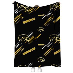 iowa hawkeyes fan spirit black blanket best selling