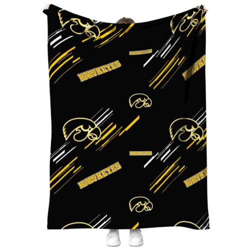 iowa hawkeyes fan spirit black blanket best selling