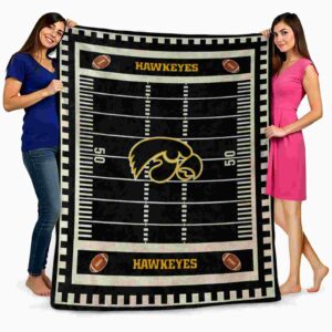 iowa hawkeyes football field black blanket fashion forward
