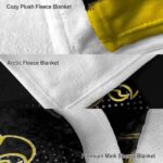 iowa hawkeyes gradient dots black blanket best selling