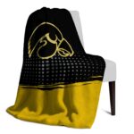 iowa hawkeyes gradient dots black blanket best selling