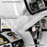 iowa hawkeyes mickey minnie black white blanket best selling