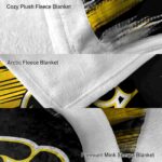 iowa hawkeyes paint streaks black white blanket best selling