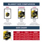 iowa hawkeyes paint streaks black white blanket best selling
