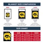iowa hawkeyes splatter effect black blanket trendy
