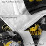 iowa hawkeyes three musketeers black blanket best selling