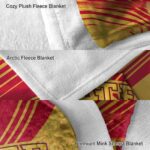 iowa state cyclones diagonal stripes red blanket best selling