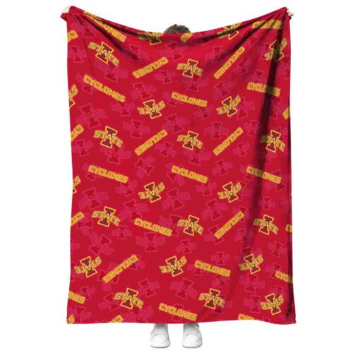 iowa state cyclones diehard fans red blanket best selling