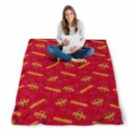 iowa state cyclones diehard fans red blanket best selling