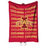 iowa state cyclones fan pride red blanket best selling
