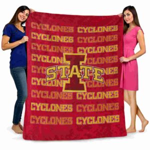 iowa state cyclones fan pride red blanket fashion forward