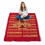 iowa state cyclones fan pride red blanket best selling